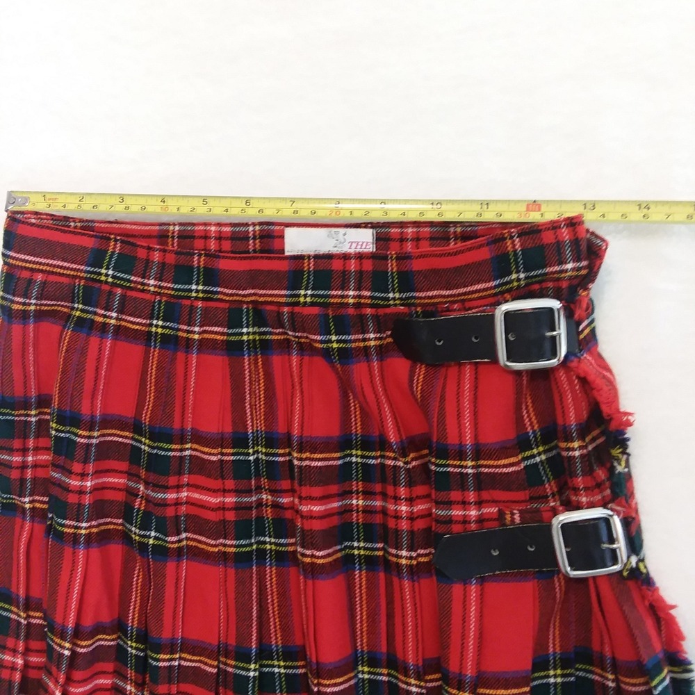 Scotch House Plaid Wool Kilt Womens 26" Waist Skirt Pleated Tartan Outlander - Picture 8 of 14